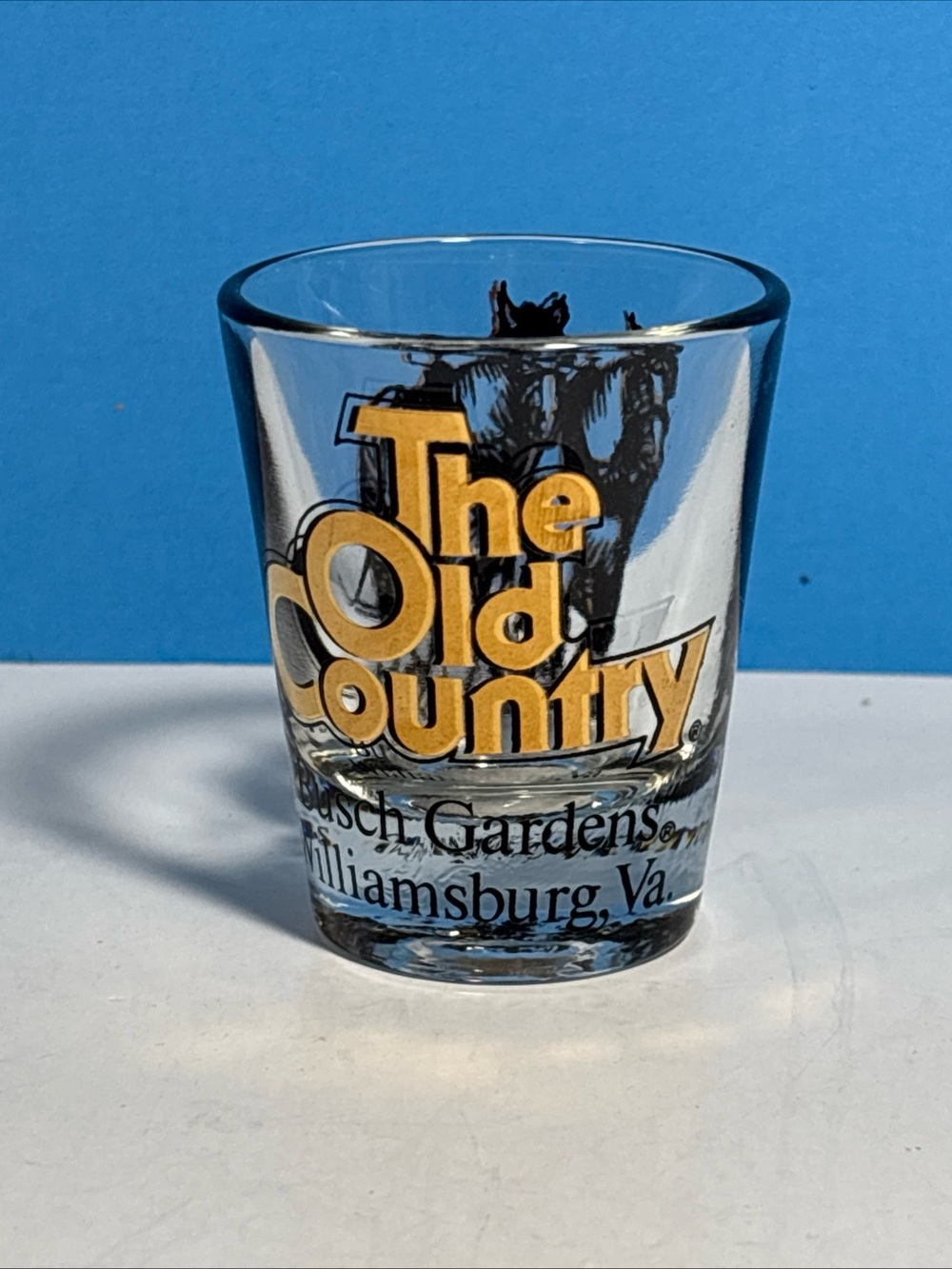 The Old Country Busch Gardens & Clydesdales Horses Williamsburg VA Shot Glass